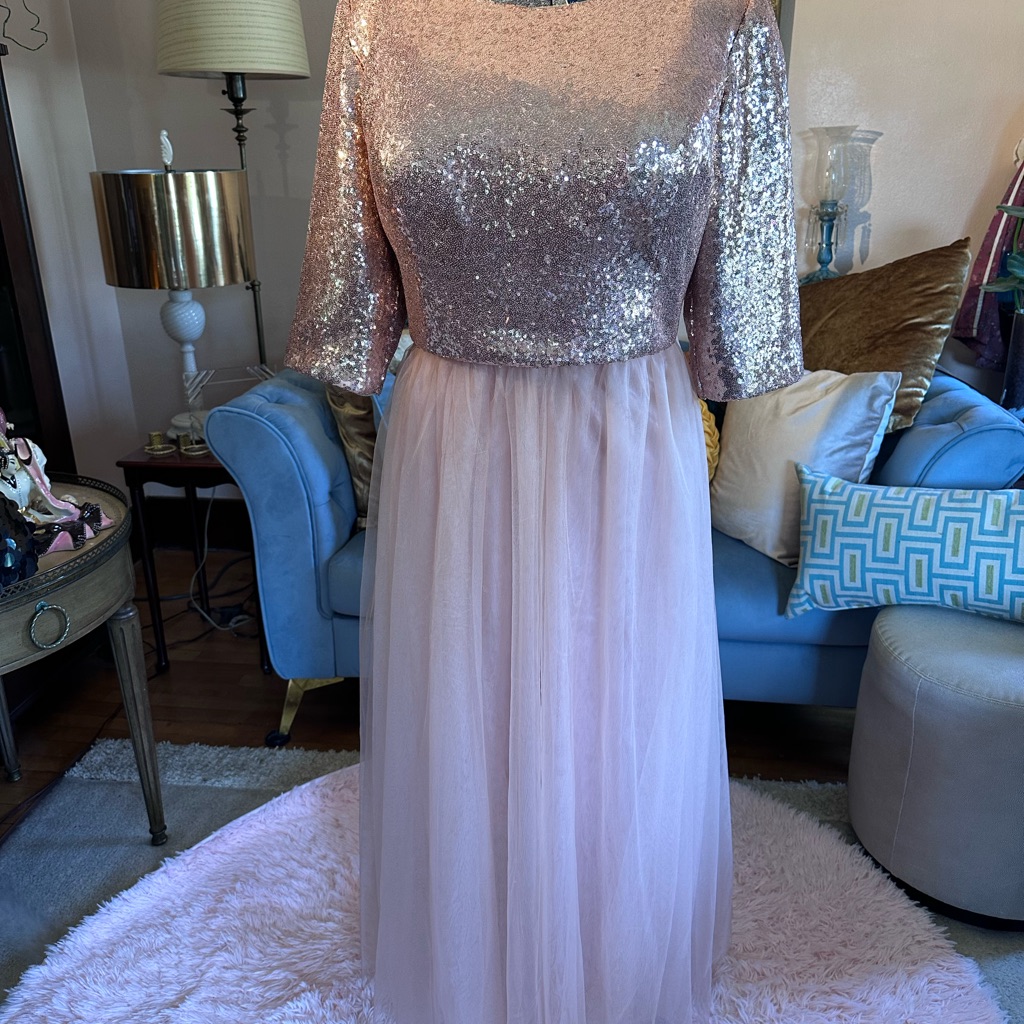 Hand Created Sequin Top And Tulle Ballgown Set. Just Fairy Princess Perfect!